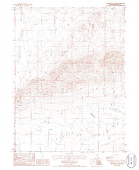 Tumbleweed Flat 1985 topographic map thumbnail