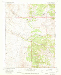 Vigus Butte NE 1969 topographic map thumbnail