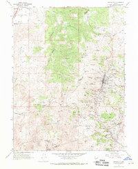 Virginia City 1967 topographic map thumbnail