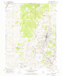 Virginia City 1967 topographic map thumbnail