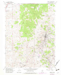 Virginia City 1967 topographic map thumbnail