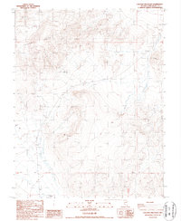Volcanic Hills East 1987 topographic map thumbnail