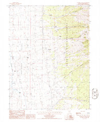 Walker Canyon 1985 topographic map thumbnail