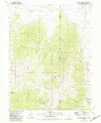 Weaver Canyon 1981 topographic map thumbnail