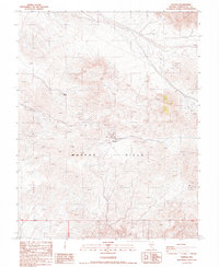 Weepah 1987 topographic map thumbnail