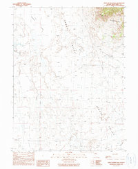 West of Beck Pass 1990 topographic map thumbnail