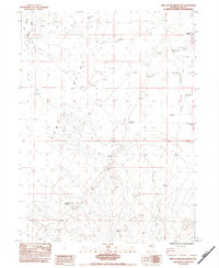 West of Delcer Buttes 1984 topographic map preview