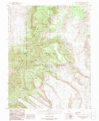 Wheelbarrow Peak 1988 topographic map thumbnail