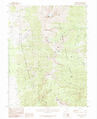 Wheeler Peak 1987 topographic map thumbnail