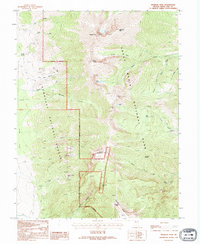 Wheeler Peak 1990 topographic map thumbnail
