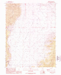 Whisky Flat 1989 topographic map preview