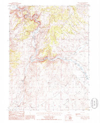 White Flats 1985 topographic map thumbnail