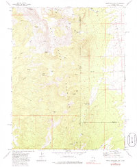 White Rock Peak 1972 topographic map thumbnail