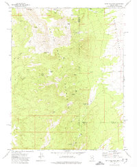 White Rock Peak 1972 topographic map thumbnail