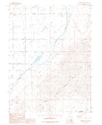 Wildhorse Pass 1987 topographic map thumbnail