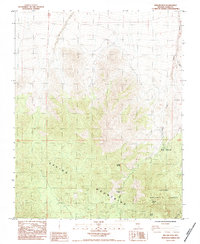 Willow Peak 1984 topographic map thumbnail