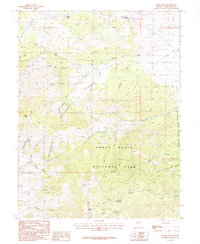 Windy Peak 1987 topographic map preview