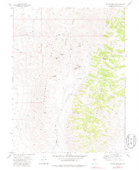 Wonder Mountain 1972 topographic map thumbnail