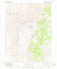 Wonder Mountain 1972 topographic map thumbnail