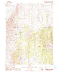 Wood Spring Canyon 1990 topographic map thumbnail