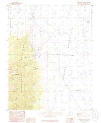 Worthington Peak 1985 topographic map thumbnail