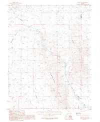 Yerington SE 1986 topographic map thumbnail