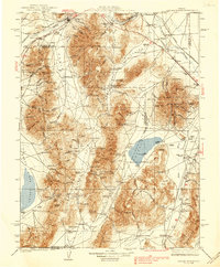 Sonoma Range 1939 topographic map thumbnail