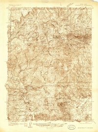 Mountain City 1936 topographic map thumbnail