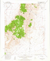 Ackerman Canyon 1956 topographic map preview
