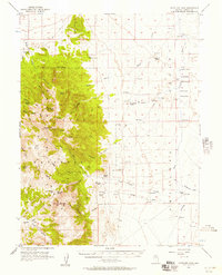 Antelope Peak 1956 topographic map preview