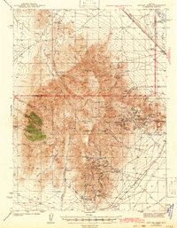 Antler Peak 1943 topographic map thumbnail