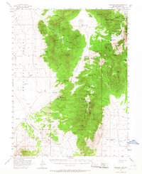 Bellevue Peak 1956 topographic map thumbnail