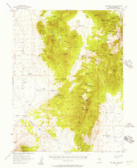 Bellevue Peak 1956 topographic map thumbnail