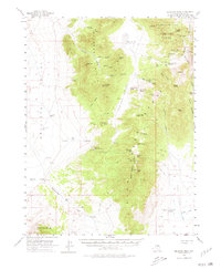 Bellevue Peak 1956 topographic map thumbnail
