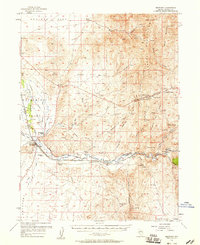 Beowawe 1957 topographic map thumbnail