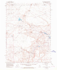 Big Spring Butte 1966 topographic map thumbnail