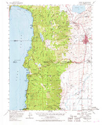Carson City 1956 topographic map thumbnail