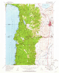 Carson City 1956 topographic map thumbnail