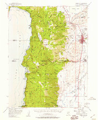 Carson City 1956 topographic map thumbnail