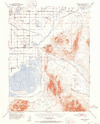 Carson Lake 1951 topographic map thumbnail