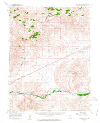 Churchill Butte 1957 topographic map thumbnail