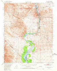 Davis Dam 1950 topographic map thumbnail