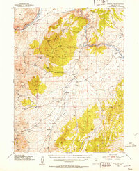 Dixie Flats 1952 topographic map thumbnail