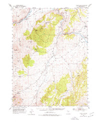 Dixie Flats 1952 topographic map thumbnail