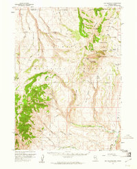 Elk Mountain 1957 topographic map thumbnail