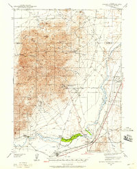 Eugene Mountains Area 1939 topographic map thumbnail