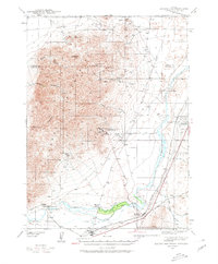 Eugene Mountains Area 1939 topographic map thumbnail