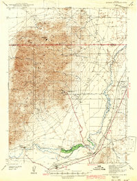 Eugene Mountains Area topographic map thumbnail