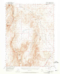 Fireball Ridge 1957 topographic map thumbnail