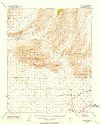 Gass Peak 1952 topographic map thumbnail